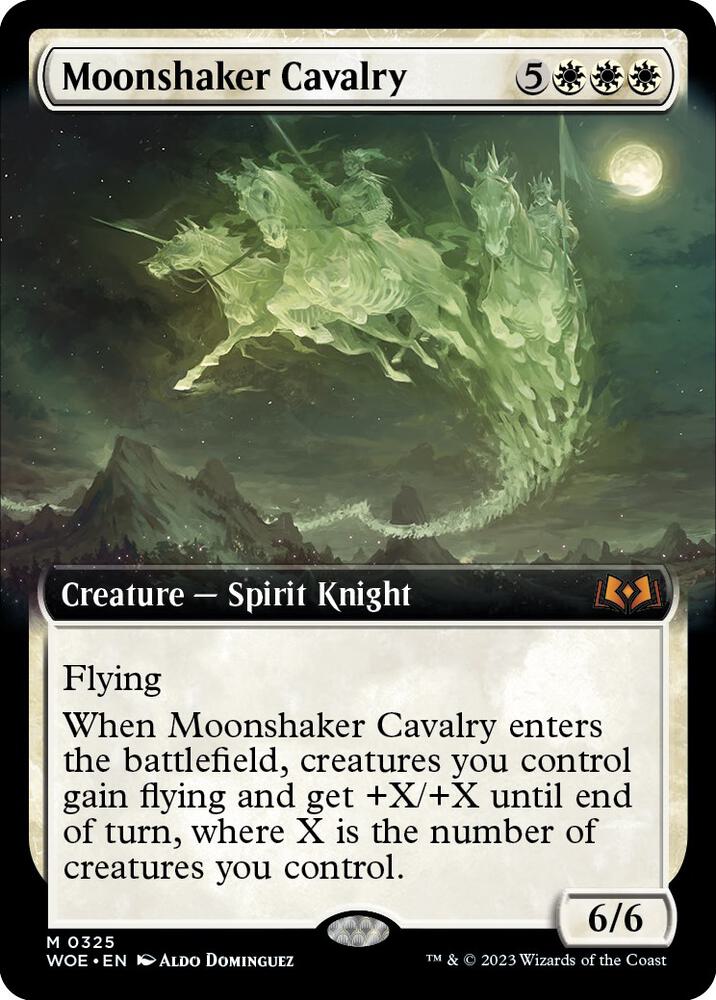 Moonshaker Cavalry (Extended Art), Wilds of Eldraine 325