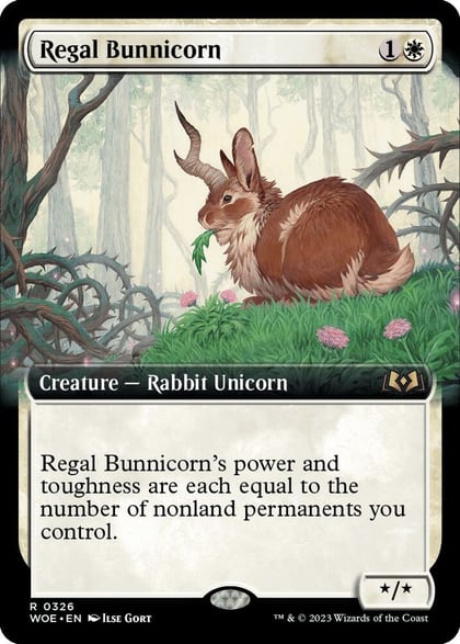 Regal Bunnicorn (Extended Art), Wilds of Eldraine 326