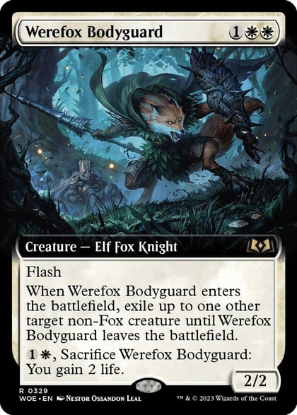 Werefox Bodyguard (Extended Art), Wilds of Eldraine 329