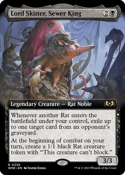Lord Skitter, Sewer King (Extended Art), Wilds of Eldraine 339