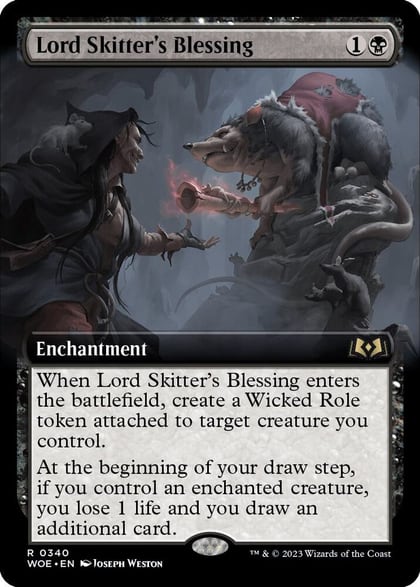 Lord Skitter's Blessing (Extended Art), Wilds of Eldraine 340