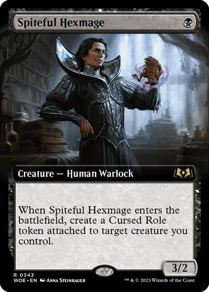 Spiteful Hexmage (Extended Art), Wilds of Eldraine 343