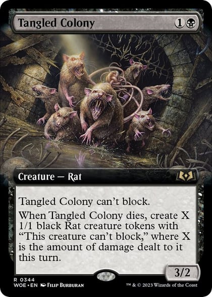 Tangled Colony (Extended Art), Wilds of Eldraine 344