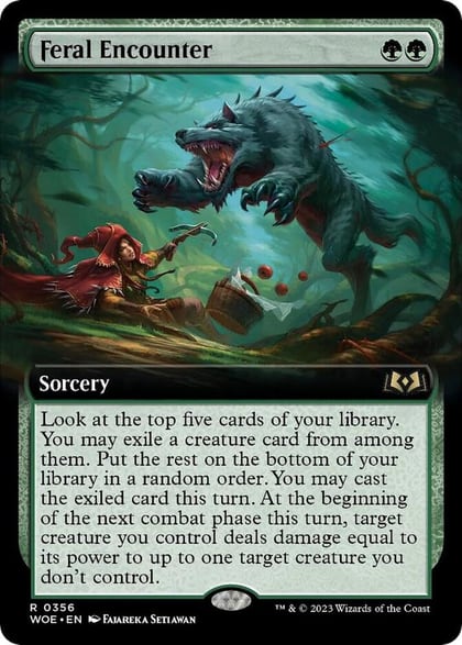 Feral Encounter (Extended Art), Wilds of Eldraine 356