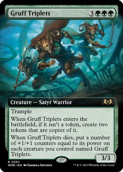 Gruff Triplets (Extended Art), Wilds of Eldraine 357