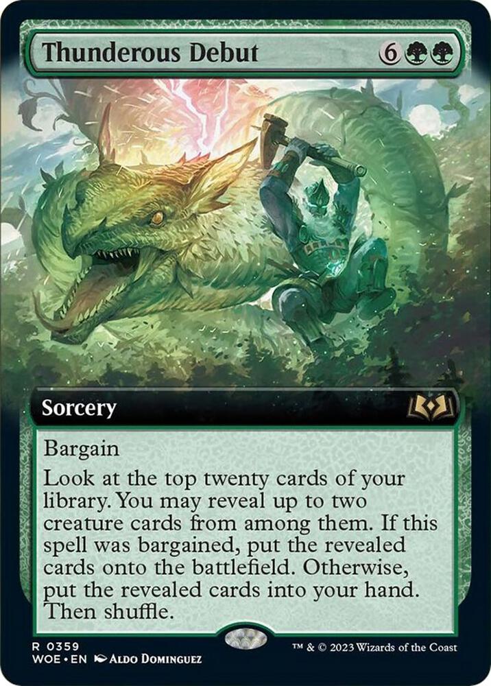Thunderous Debut (Extended Art), Wilds of Eldraine 359