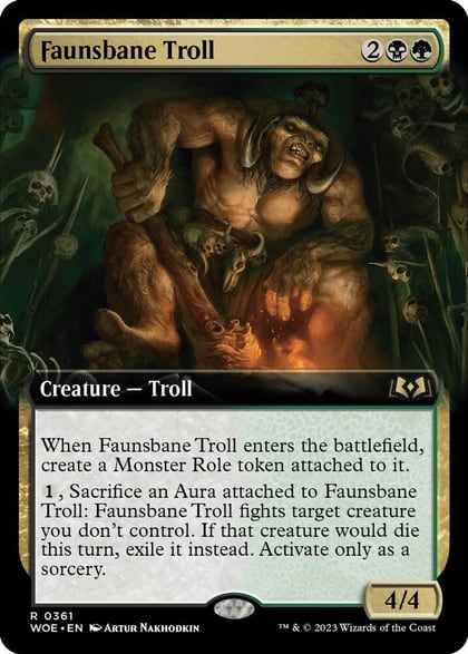 Faunsbane Troll (Extended Art), Wilds of Eldraine 361