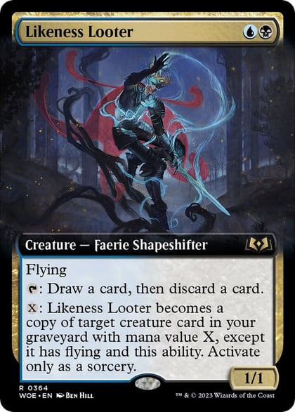 Likeness Looter (Extended Art), Wilds of Eldraine 364