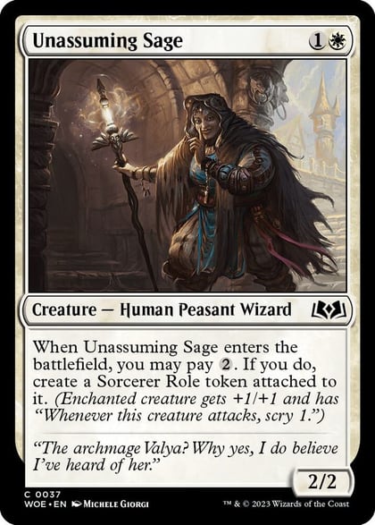 Unassuming Sage, Wilds of Eldraine 37