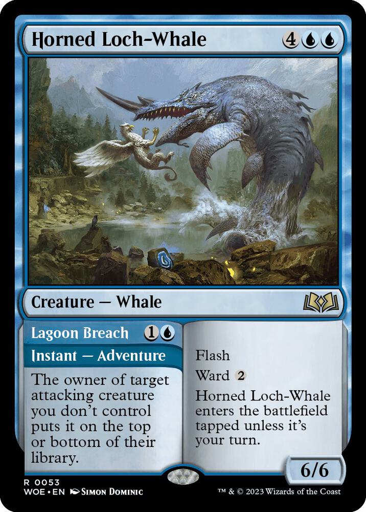 Horned Loch-Whale, Wilds of Eldraine 53