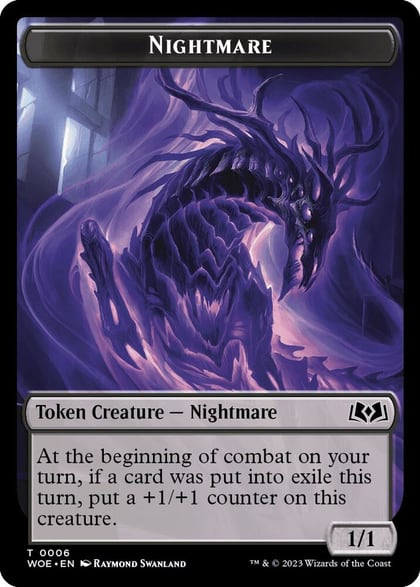 Nightmare // Food (0012) Double-Sided Token, Wilds of Eldraine 6 // 12