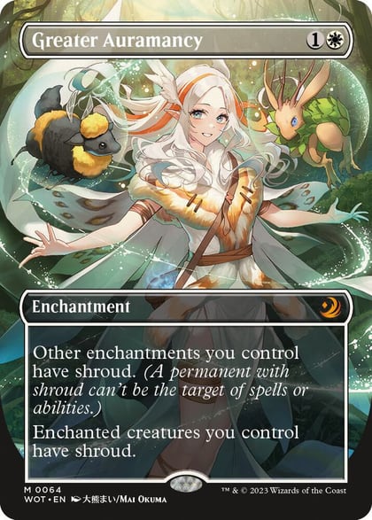 Greater Auramancy (Anime Borderless), Wilds of Eldraine: Enchanting Tales 64