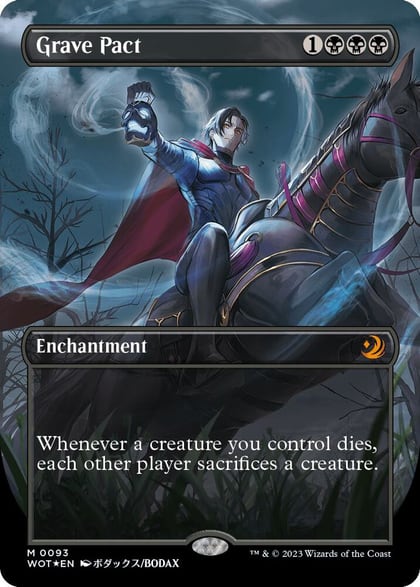 Grave Pact (Anime Borderless) (Confetti Foil), Wilds of Eldraine: Enchanting Tales 93