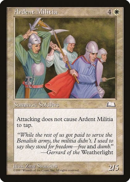 Ardent Militia, Weatherlight #5980