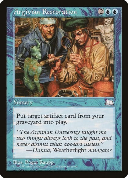 Argivian Restoration, Weatherlight #5982