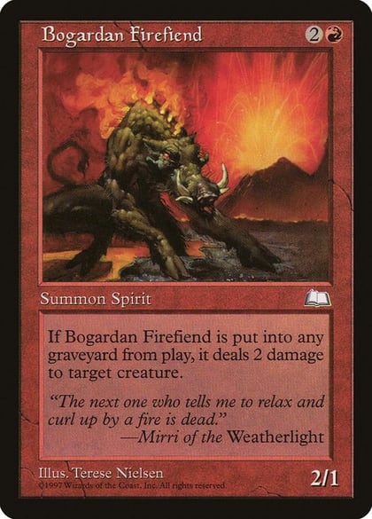 Bogardan Firefiend, Weatherlight #5993