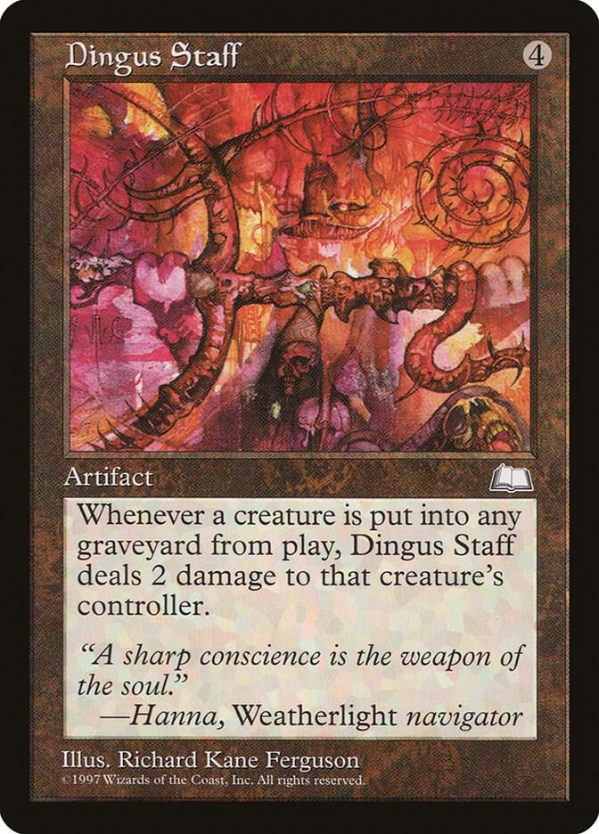 Dingus Staff, Weatherlight #6012
