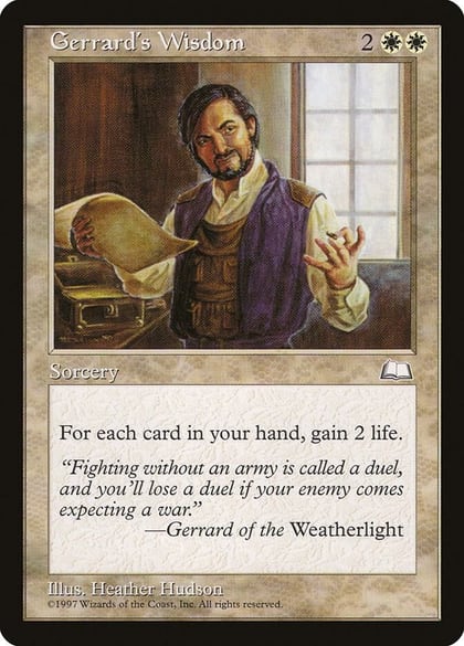 Gerrard's Wisdom, Weatherlight #6037