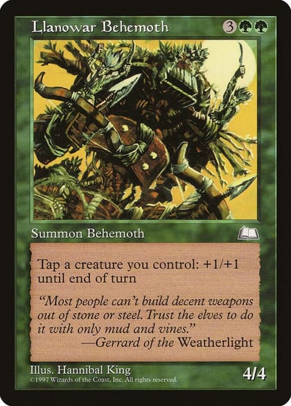 Llanowar Behemoth, Weatherlight #6057