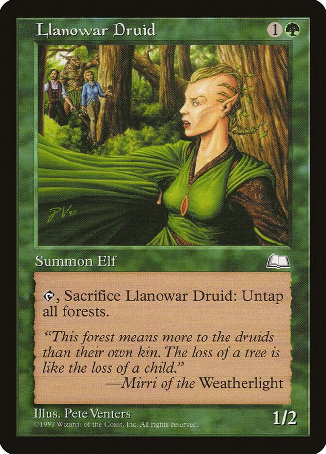 Llanowar Druid, Weatherlight #6058