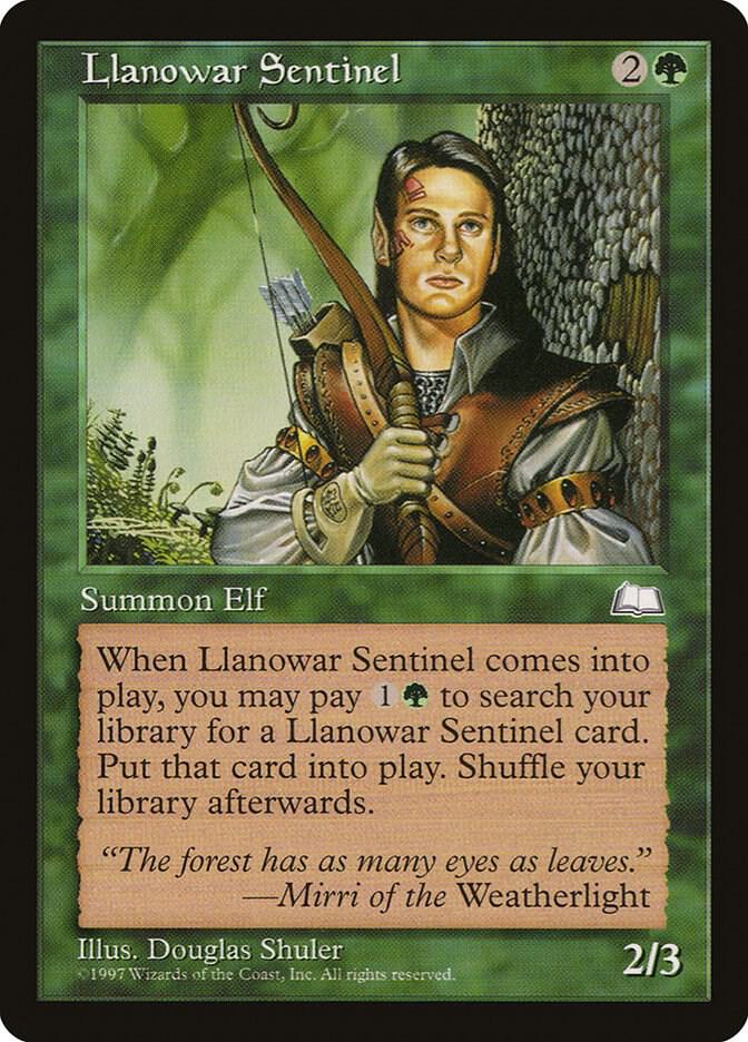 Llanowar Sentinel, Weatherlight #6059