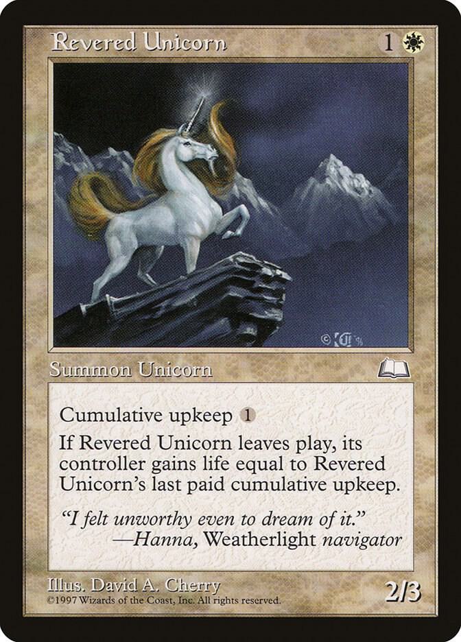 Revered Unicorn, Weatherlight #6090