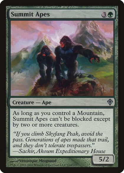 Summit Apes, Worldwake 114