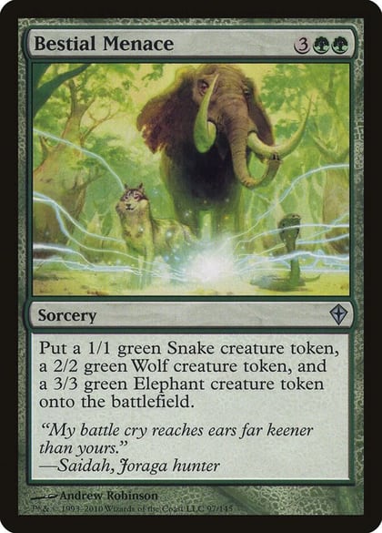 Bestial Menace, Worldwake 97
