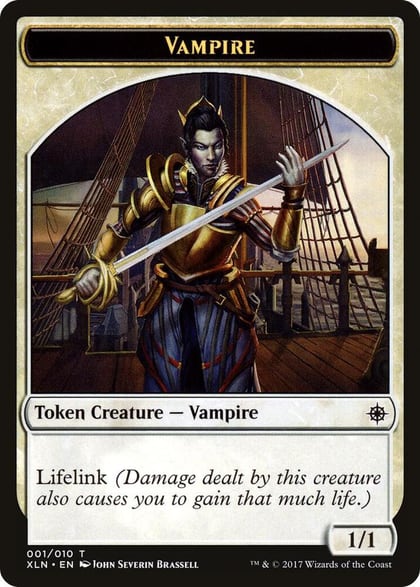 Vampire // Treasure (008) Double-Sided Token, Ixalan 1 // 8
