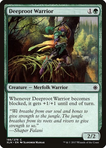 Deeproot Warrior, Ixalan 186