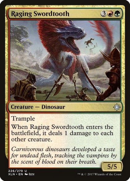 Raging Swordtooth, Ixalan 226
