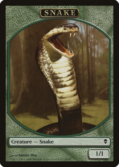 Snake Token, Zendikar 10