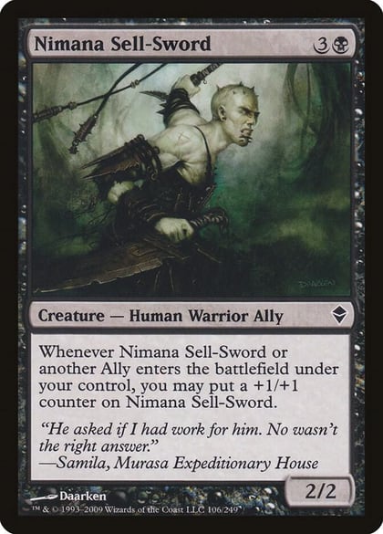 Nimana Sell-Sword, Zendikar 106