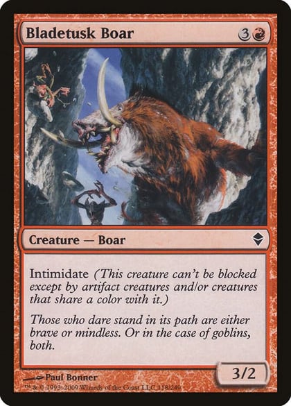 Bladetusk Boar, Zendikar 118