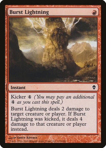 Burst Lightning, Zendikar 119