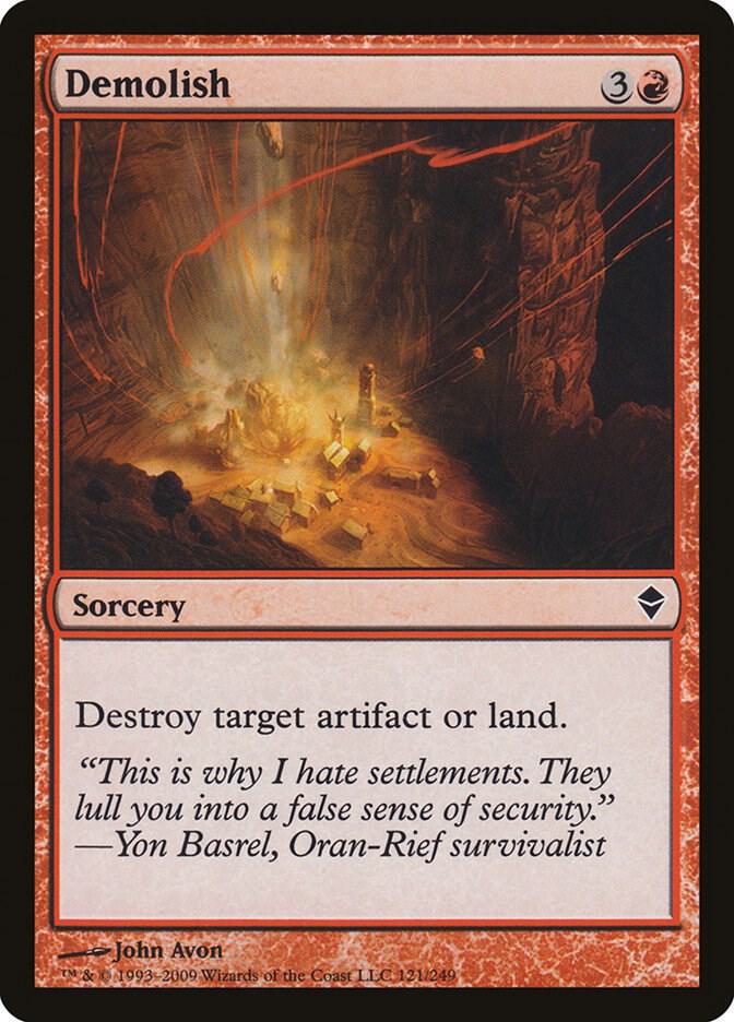 Demolish, Zendikar 121