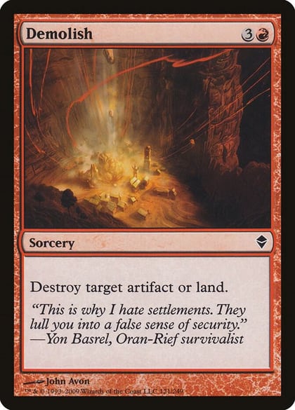 Demolish, Zendikar 121