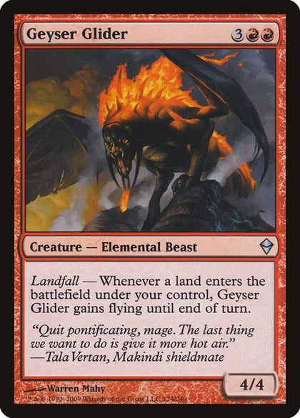 Geyser Glider, Zendikar 124