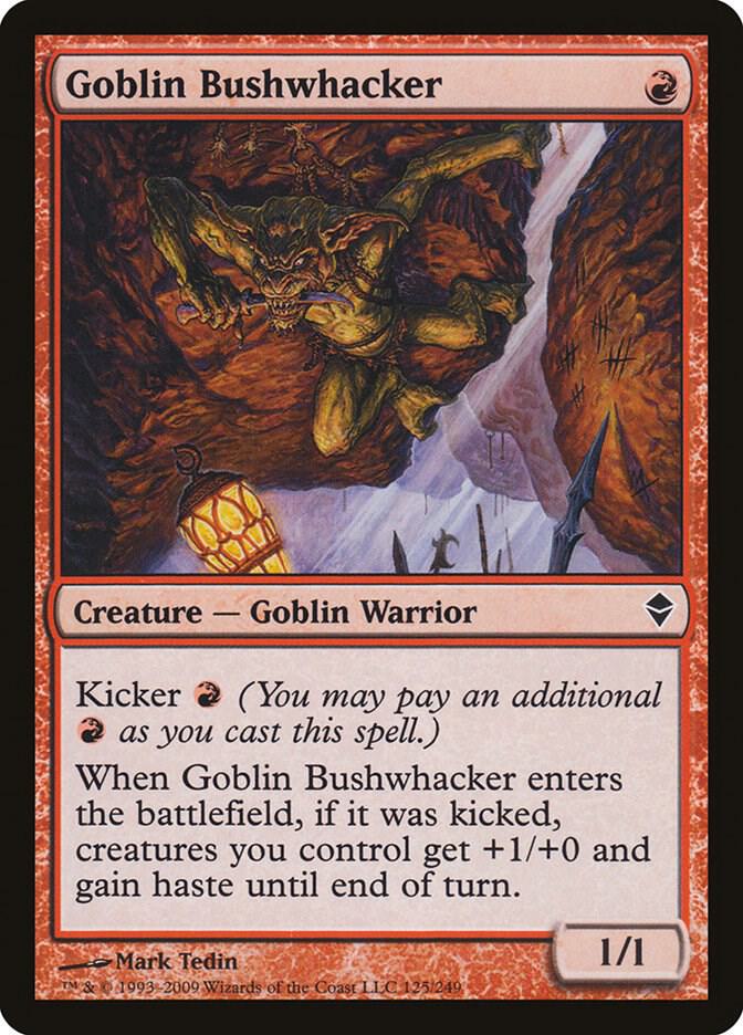Goblin Bushwhacker, Zendikar 125