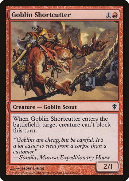 Goblin Shortcutter, Zendikar 128