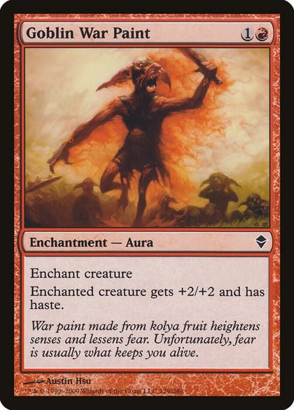 Goblin War Paint, Zendikar 129