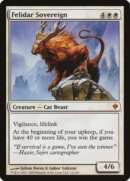 Felidar Sovereign, Zendikar 12