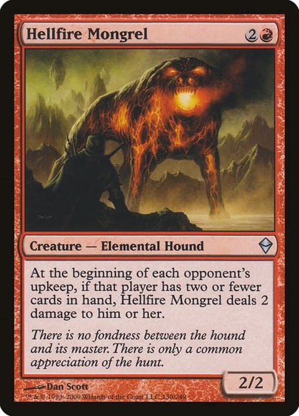 Hellfire Mongrel, Zendikar 130