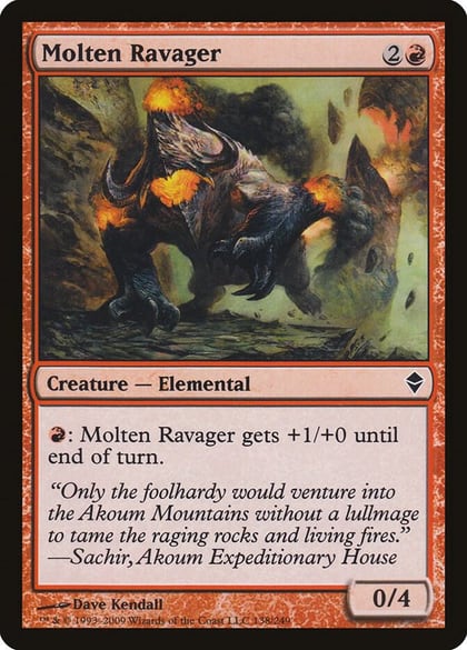 Molten Ravager, Zendikar 138