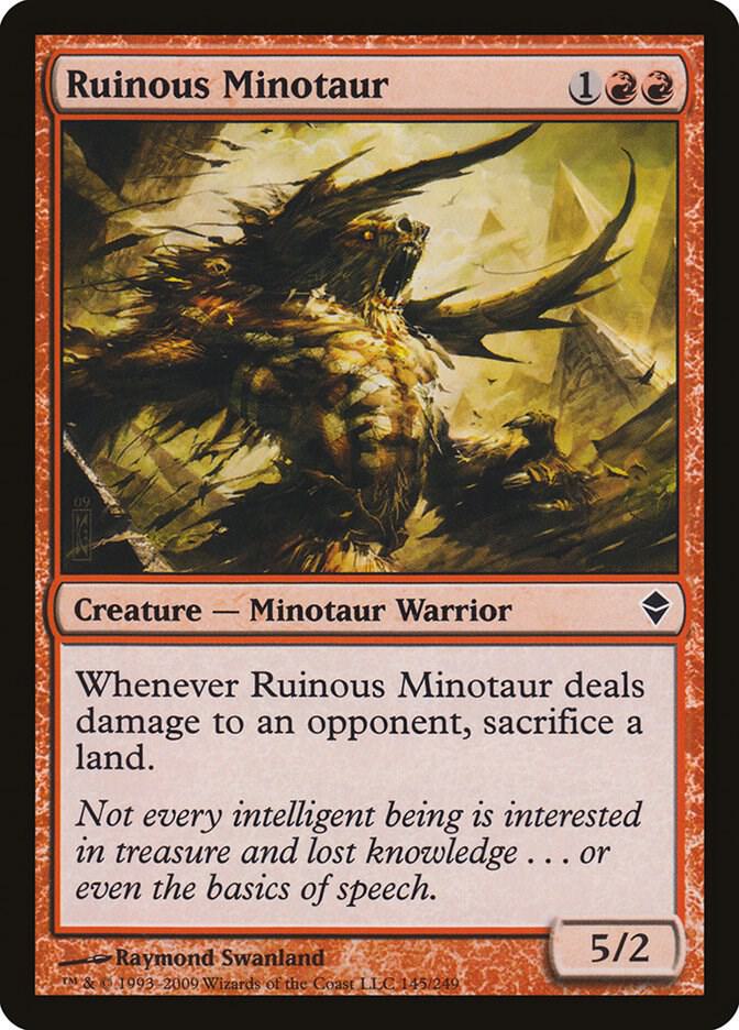 Ruinous Minotaur, Zendikar 145