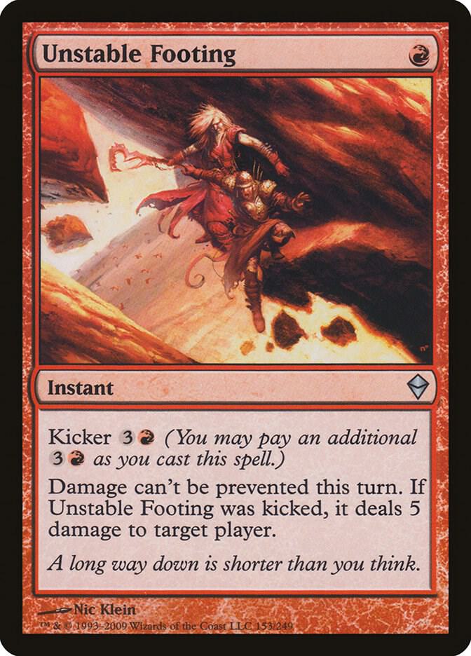 Unstable Footing, Zendikar 153