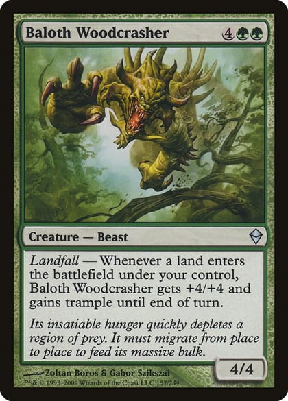 Baloth Woodcrasher, Zendikar 157