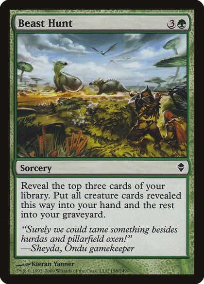 Beast Hunt, Zendikar 158