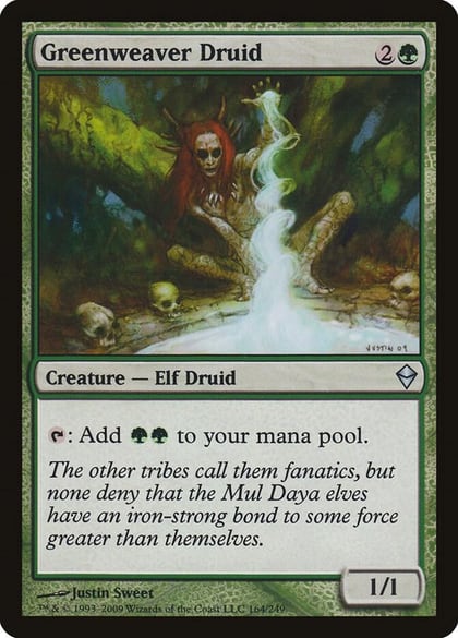 Greenweaver Druid, Zendikar 164