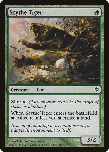 Scythe Tiger, Zendikar 183